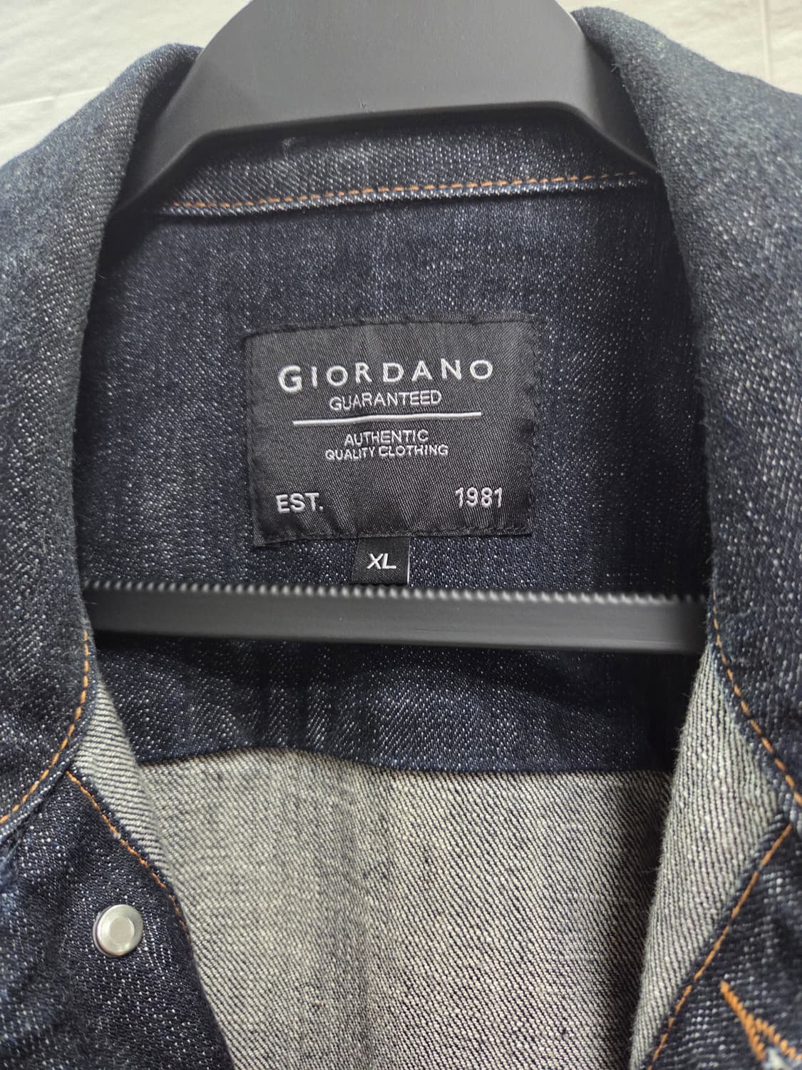 지오다노 다크 인디고 데님 자켓(XL) 상품이미지2