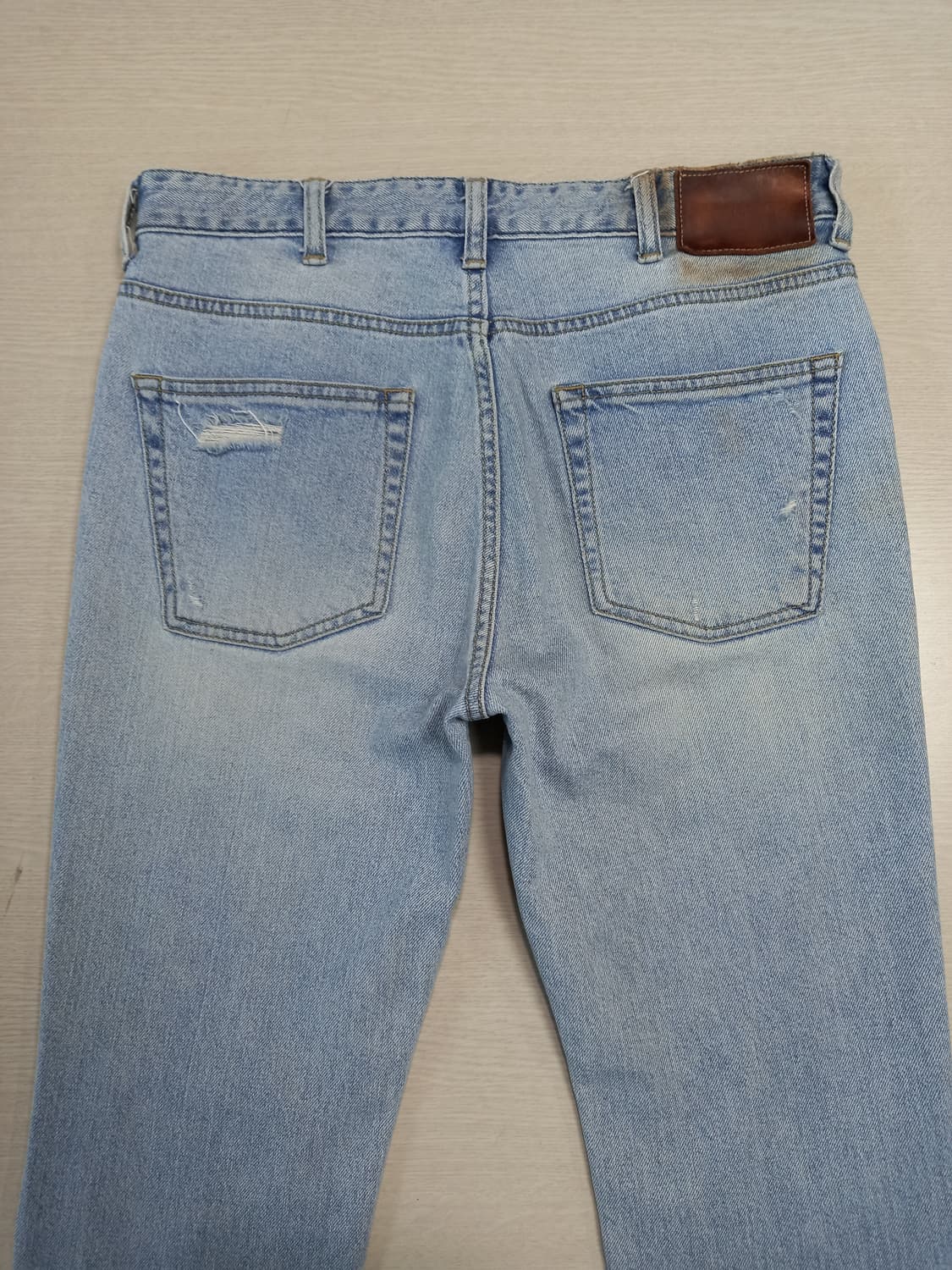 28-29 SOLID HOMME 데미지워싱 스판 슬림일자진 28-934 상품이미지4