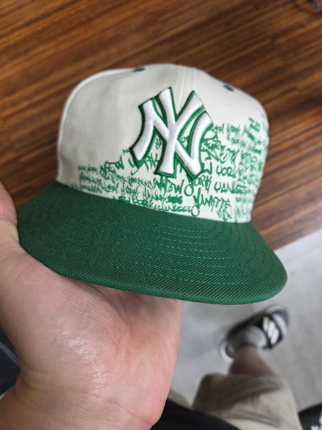 뉴에라 뉴욕양키즈 레터링 스냅백 모자 60.6cm 상품이미지1