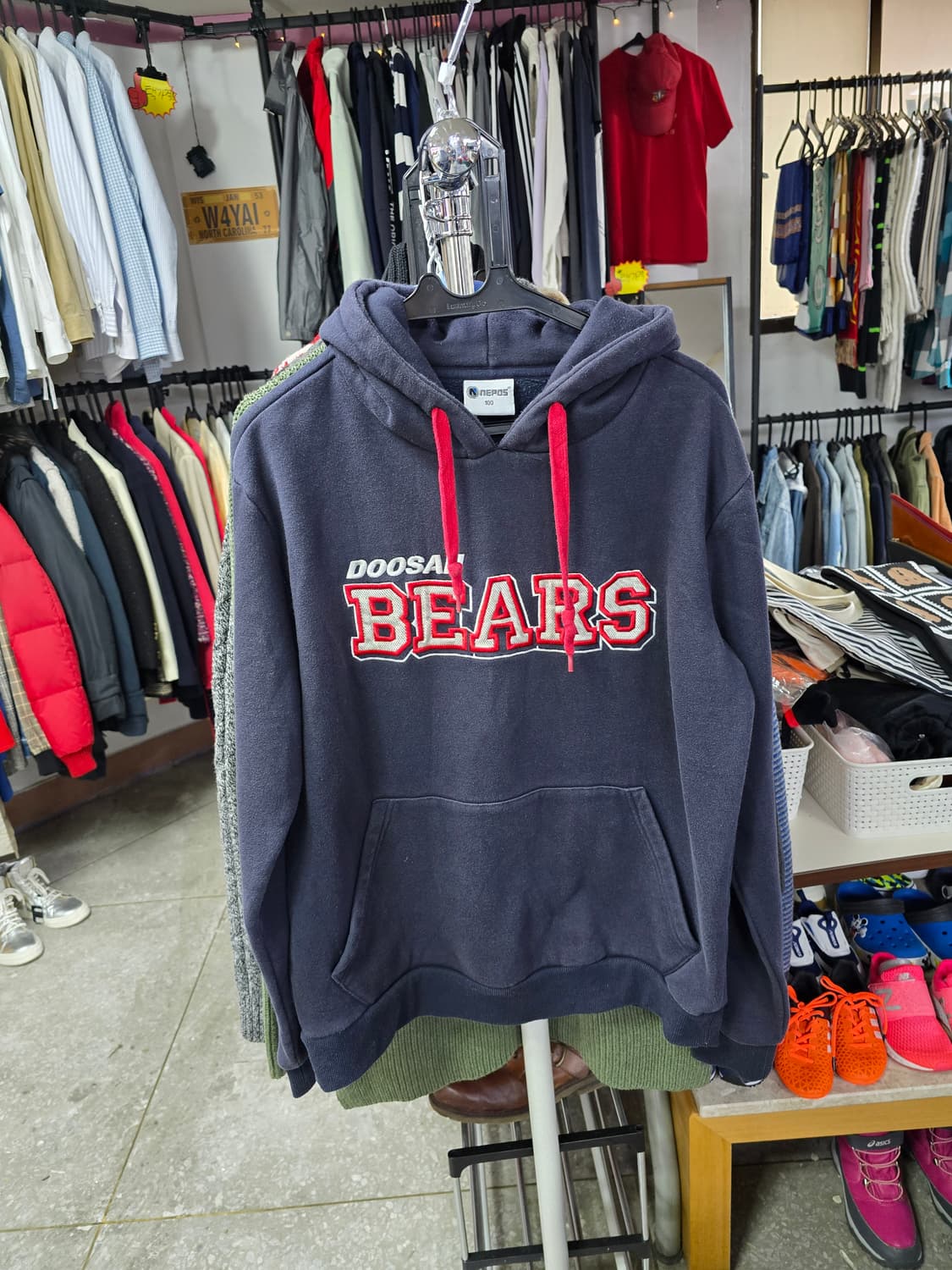 두산베어스 네이비 후드티 (1389) 상품이미지1