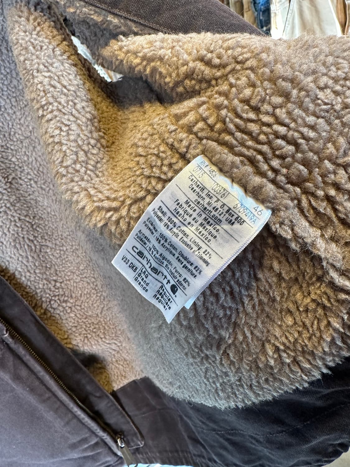 칼하트 쉐르파 라이닝 컨버스 베스트 상품이미지8