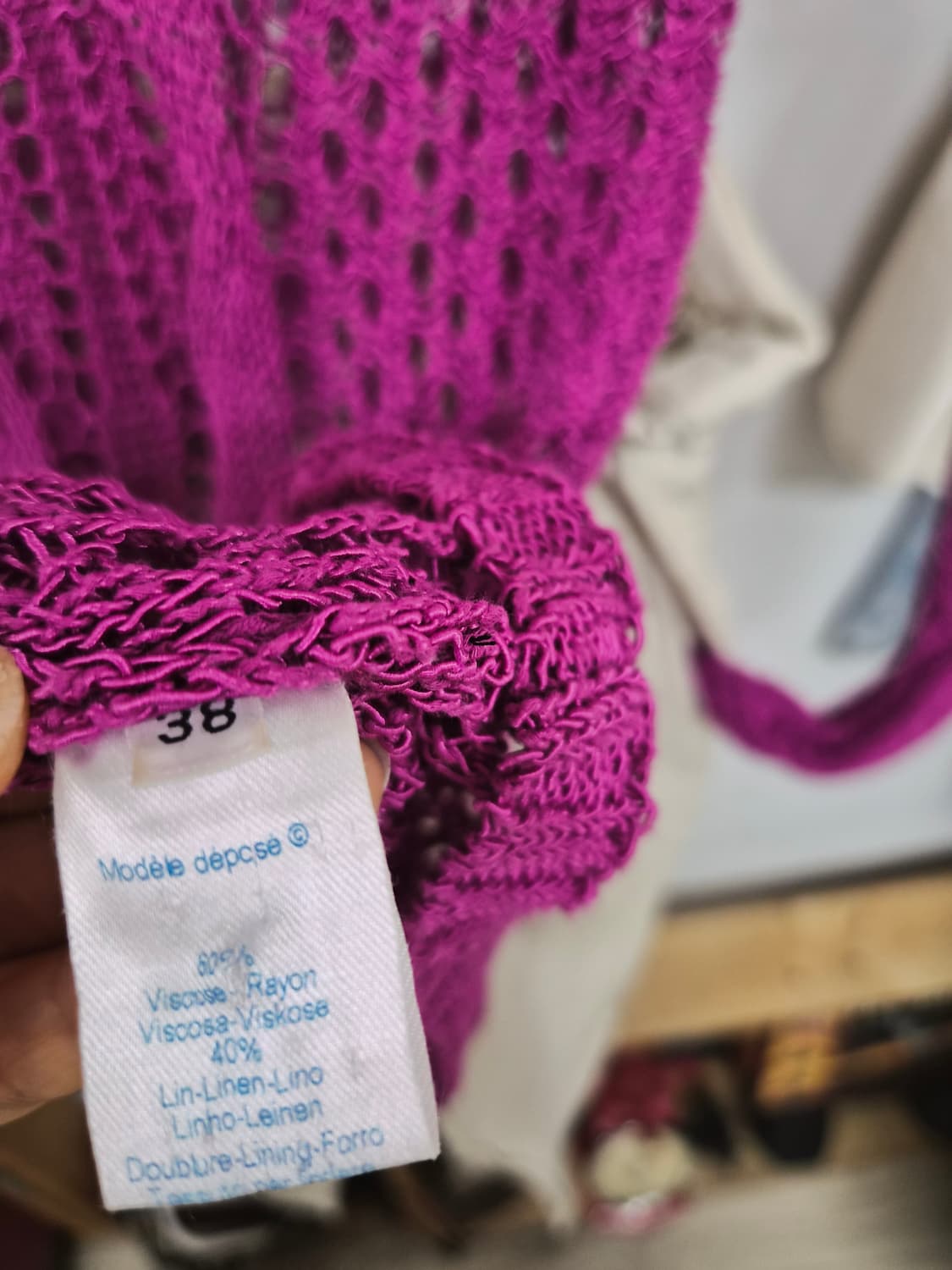 겐조 린넨실크 크로셰 니트. 도나카란 린넨배기팬츠 상품이미지4