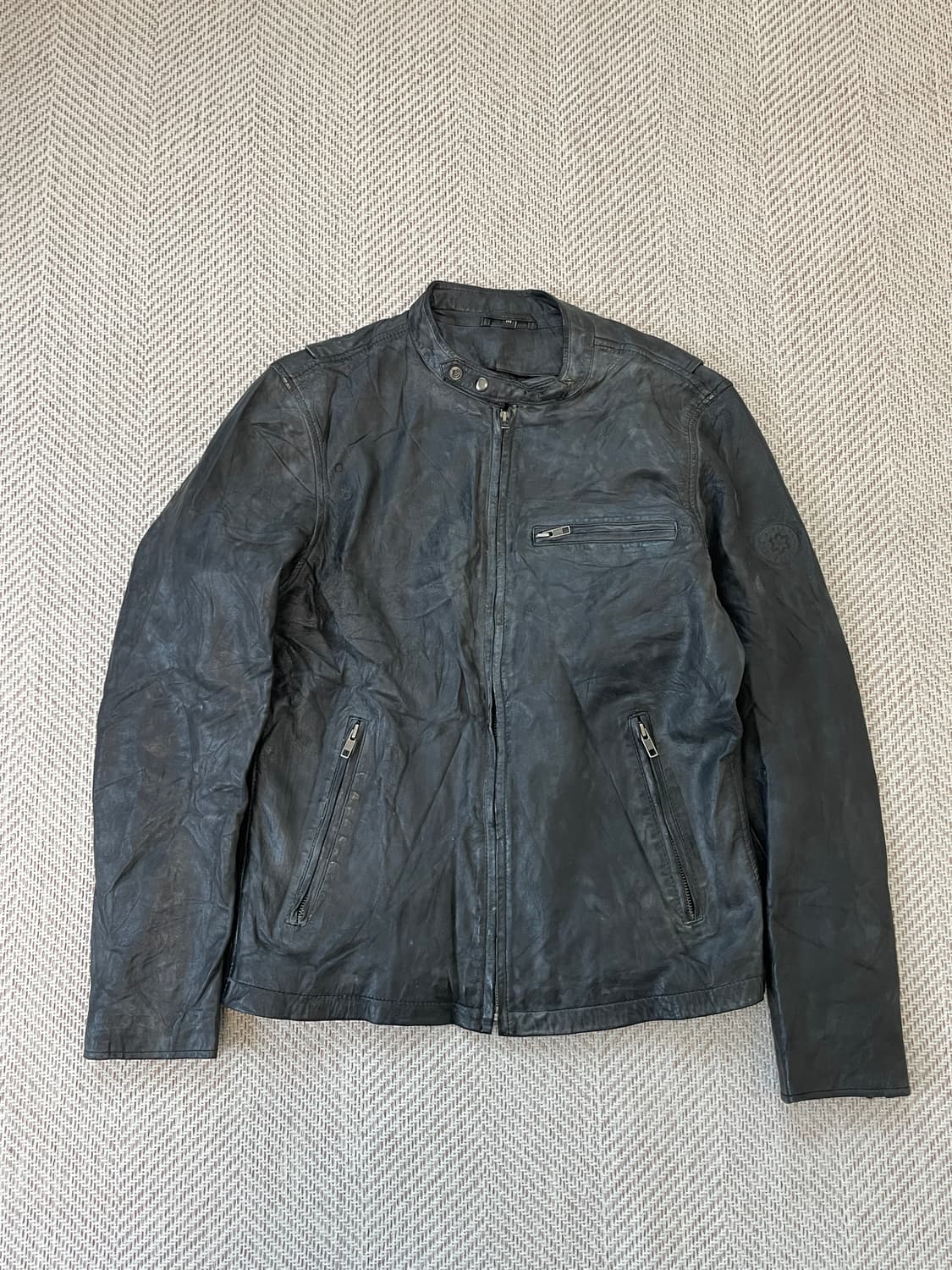 빈티지 썬 페이딩 라이더 레더자켓 J03918 상품이미지1