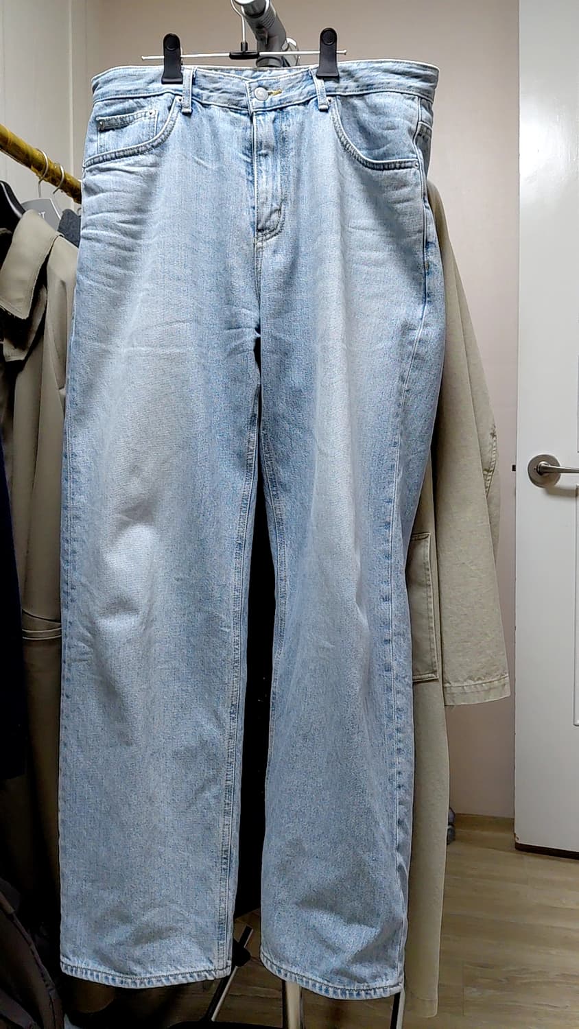 인더로우 5PK 와이드 테이퍼드 데님 블리치 상품이미지2