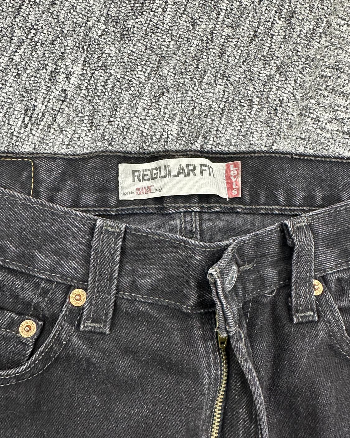 (허단42)00'S 리바이스 505 워싱블랙-M1254 상품이미지2