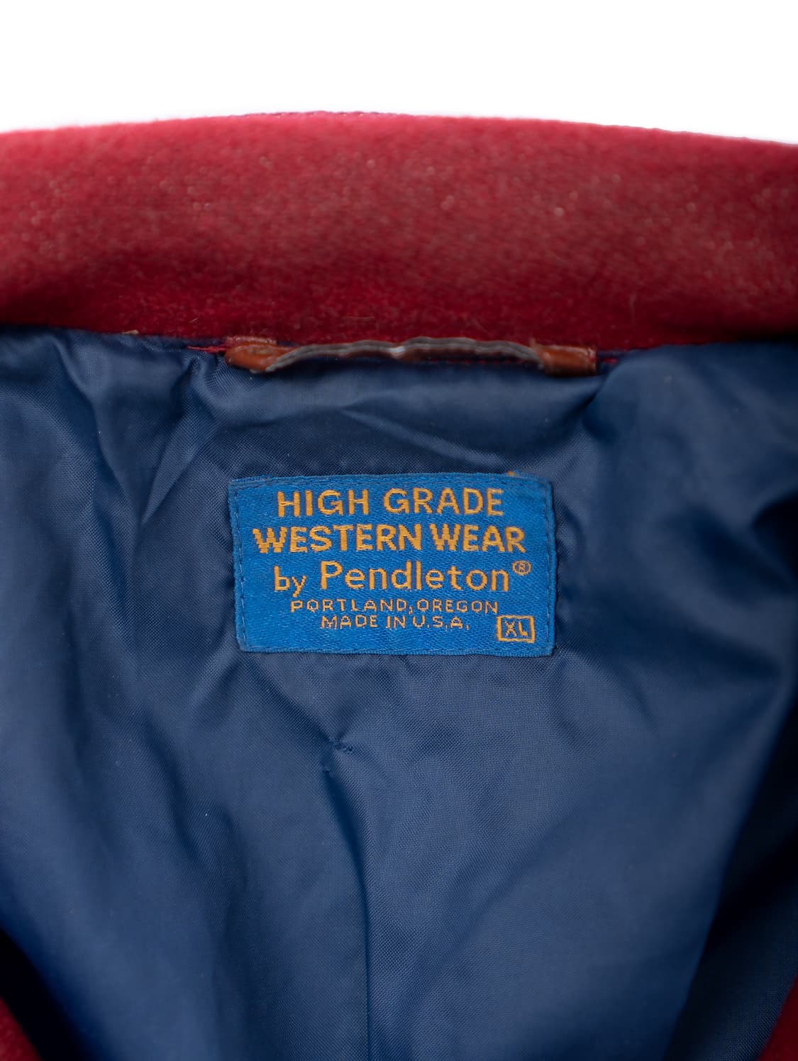 80’s Pendleton Bomber Leather Jacket 상품이미지5