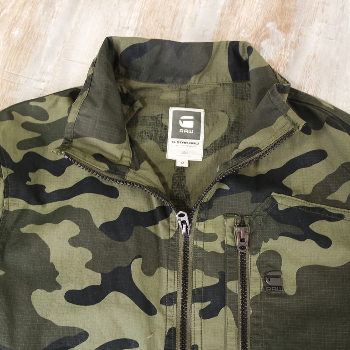 지스타 로우 카모플라지 밀리터리 자켓 상품이미지4