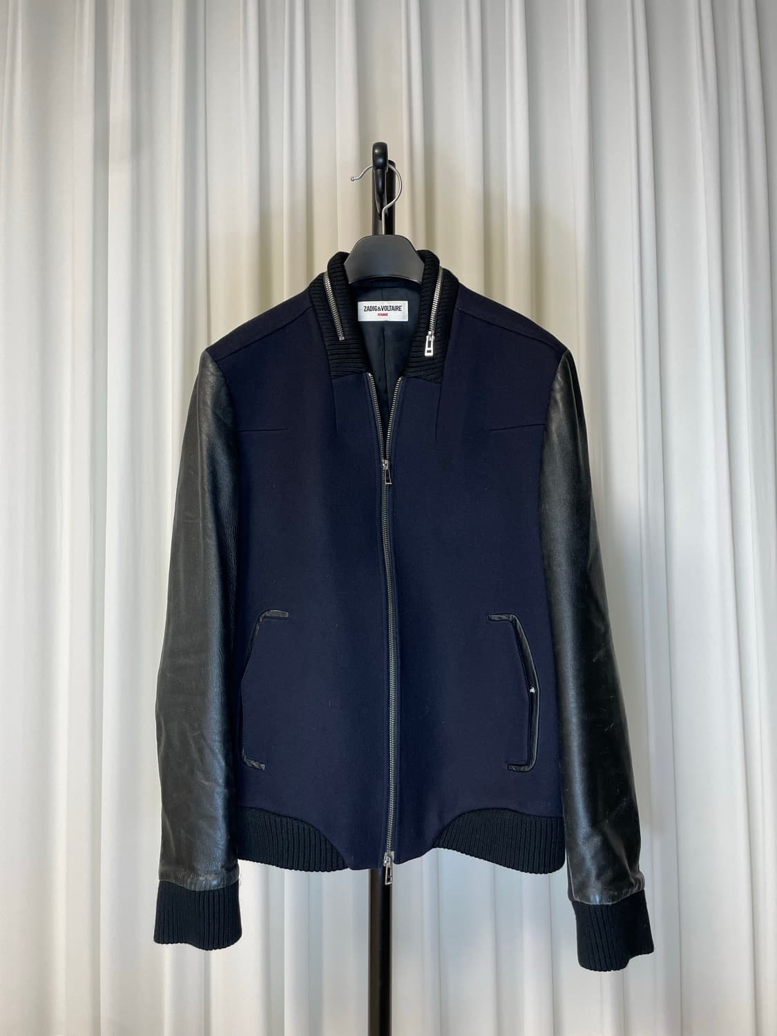 쟈딕앤볼태르 테디울 레더 스타디움 자켓 상품이미지1