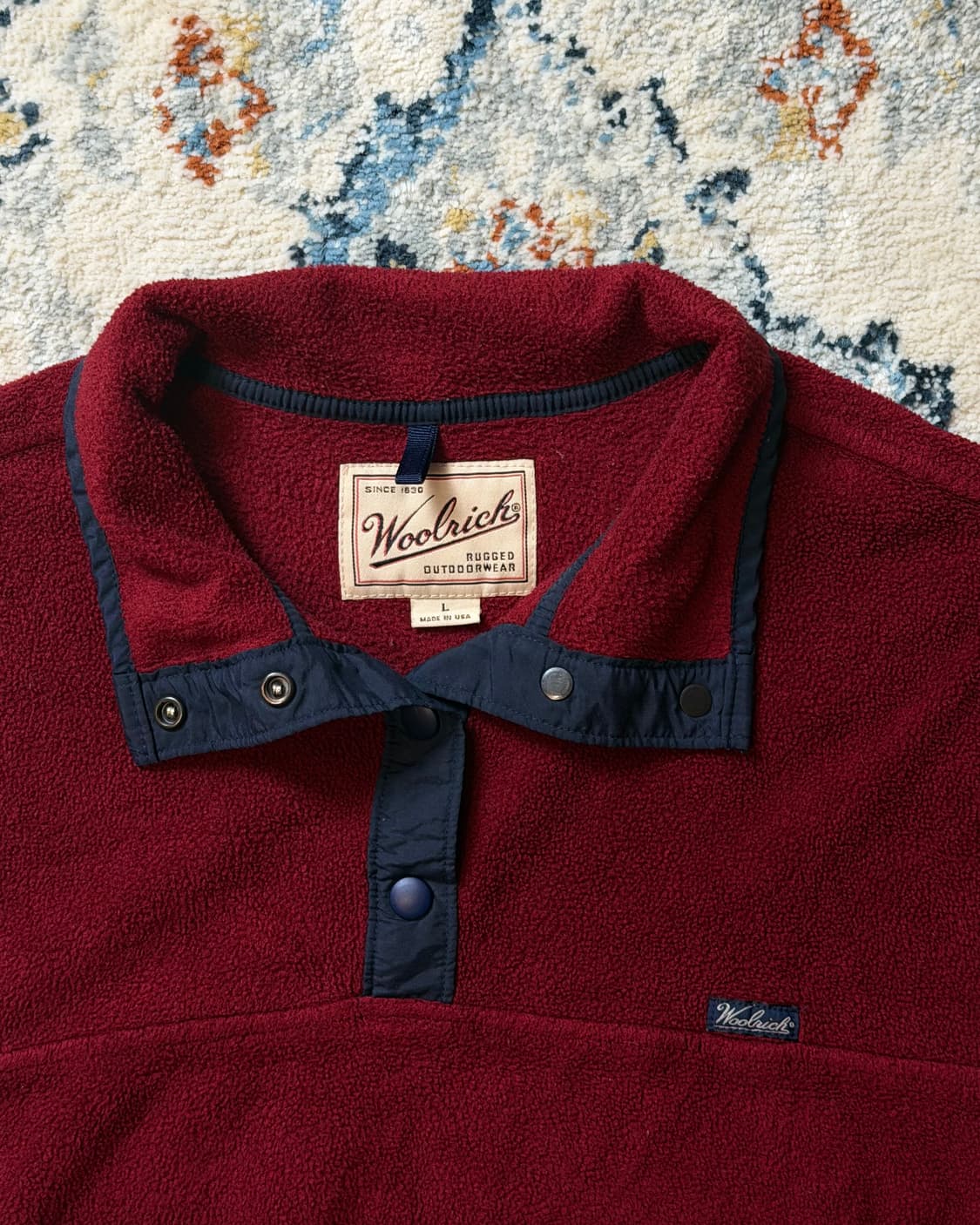 90’s Usa 울리치 스냅 풀오버 플리스 상품이미지4