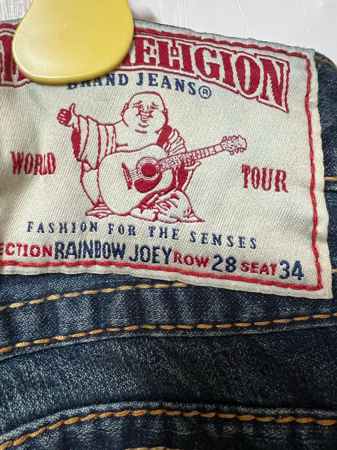 트루릴리전 레인보우 조이 데미지 부츠컷 데님 28사이즈 진청 상품이미지3