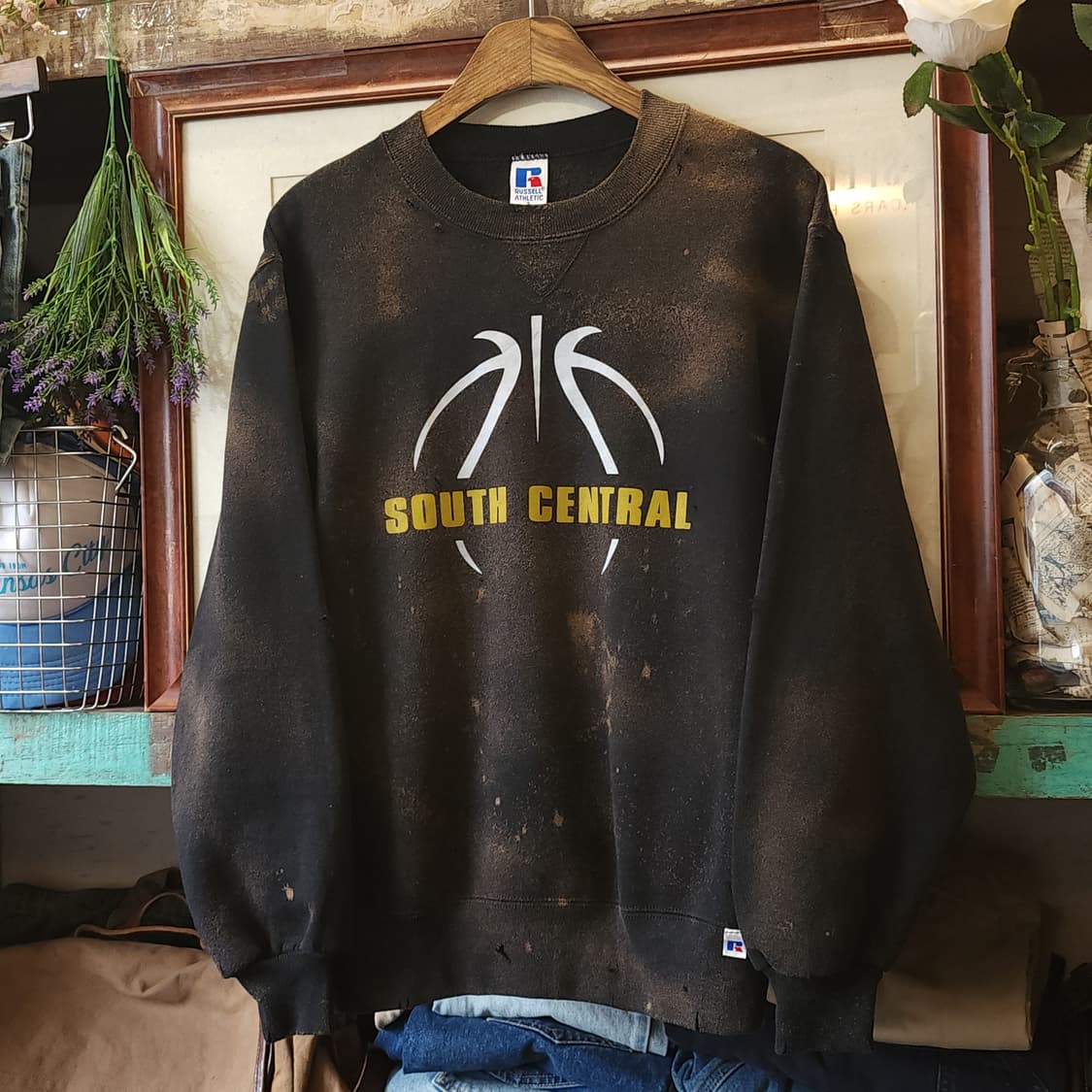 90s 러셀 맨투맨 빈티지 스웻셔츠 러셀 썬페이딩 s 상품이미지2