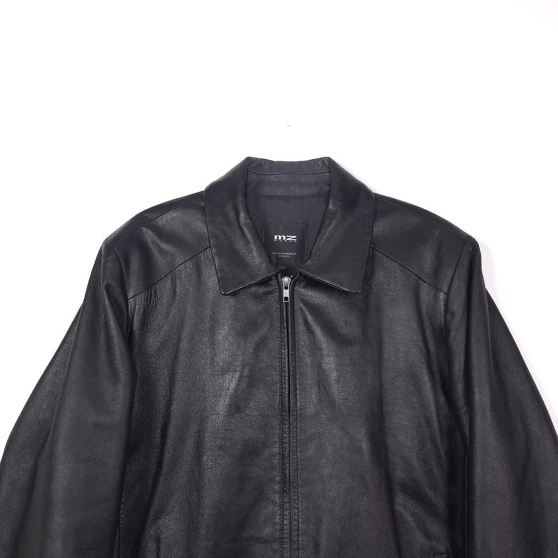 마르조 미니멀 램스킨 양가죽 집업 자켓 L 상품이미지3