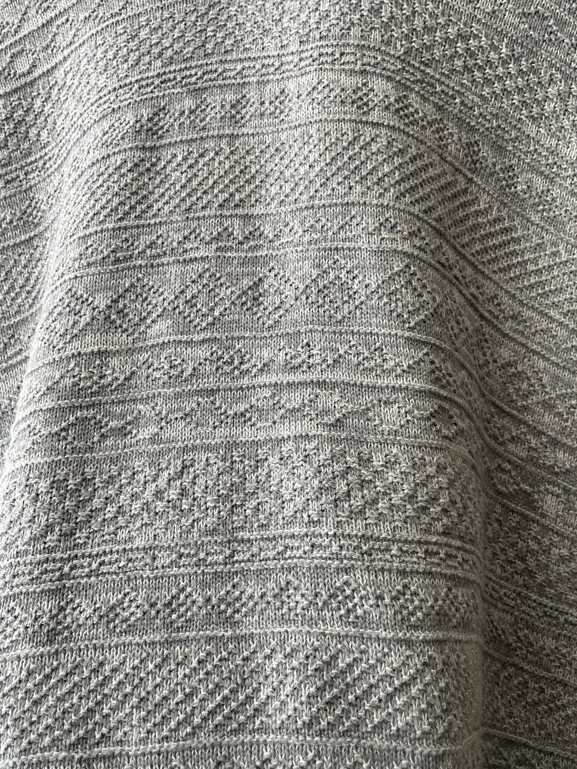 카모메산장 단품 그레이 니트 후드 / 모리걸 하구미 할모리 상품이미지3