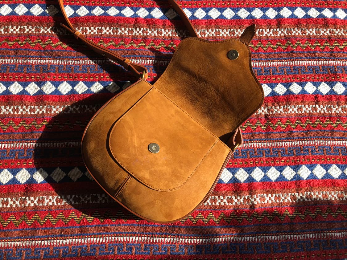 이탈리아 스웨이드 브라운 크로스백 숄더백 상품이미지4