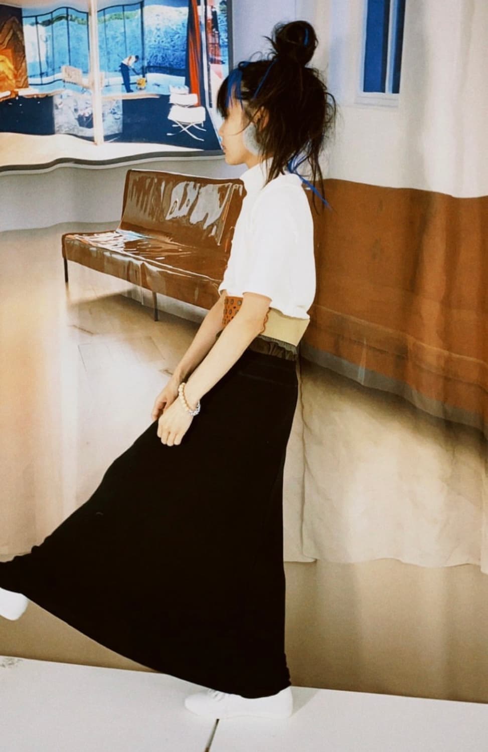 샵페어리 knit maxi skirt 상품이미지4