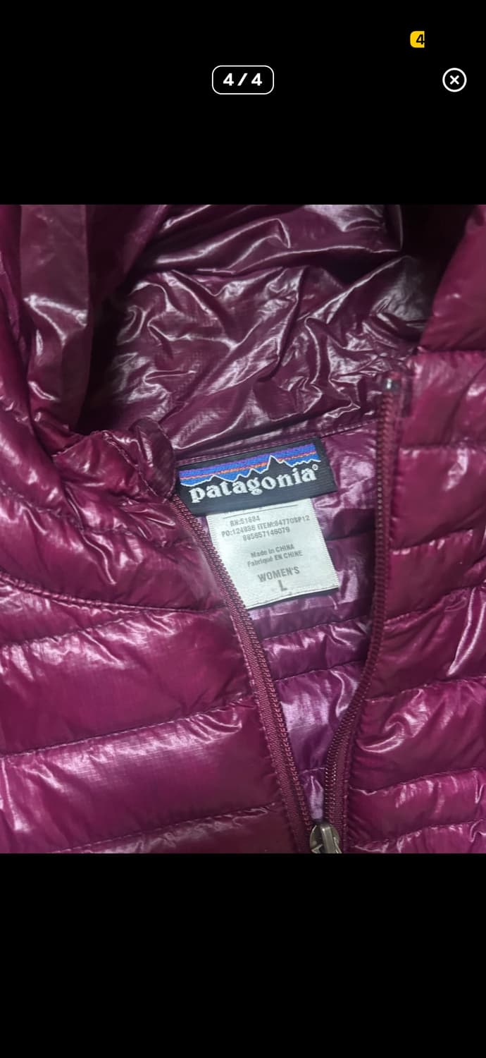 파타고니아 경량패딩 우먼즈 L 상품이미지4
