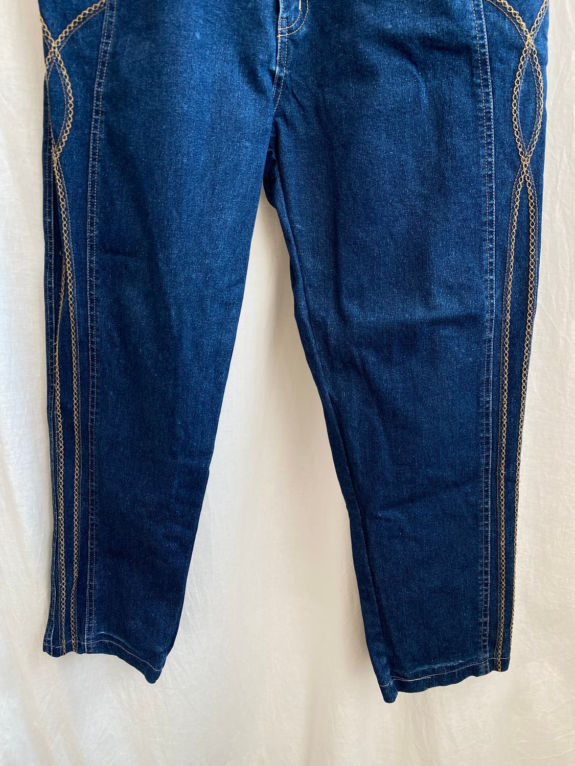 빈티지 자수 데님밴딩팬츠(29-31) 상품이미지4