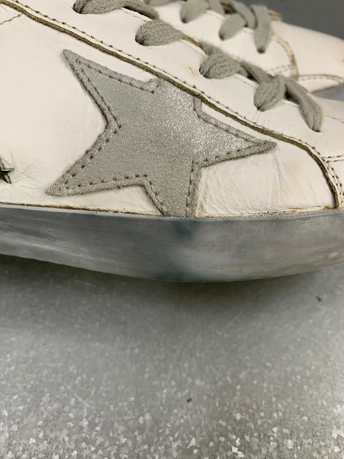 골든구스 슈퍼스타 화이트 그레이 37(235) 상품이미지5