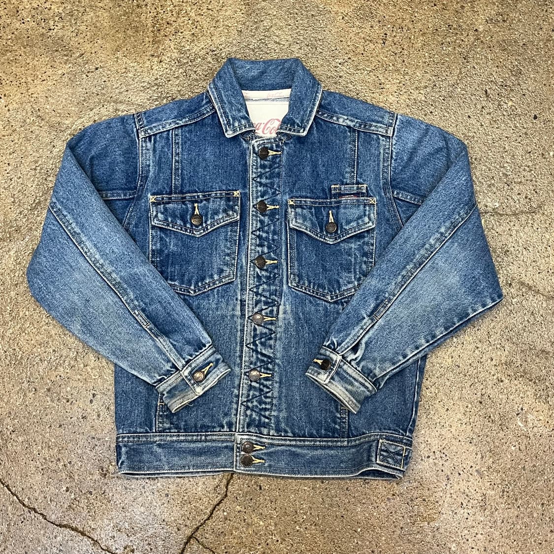 레어 90s 빈티지 USA 코카콜라 데님자켓 청자켓 상품이미지1