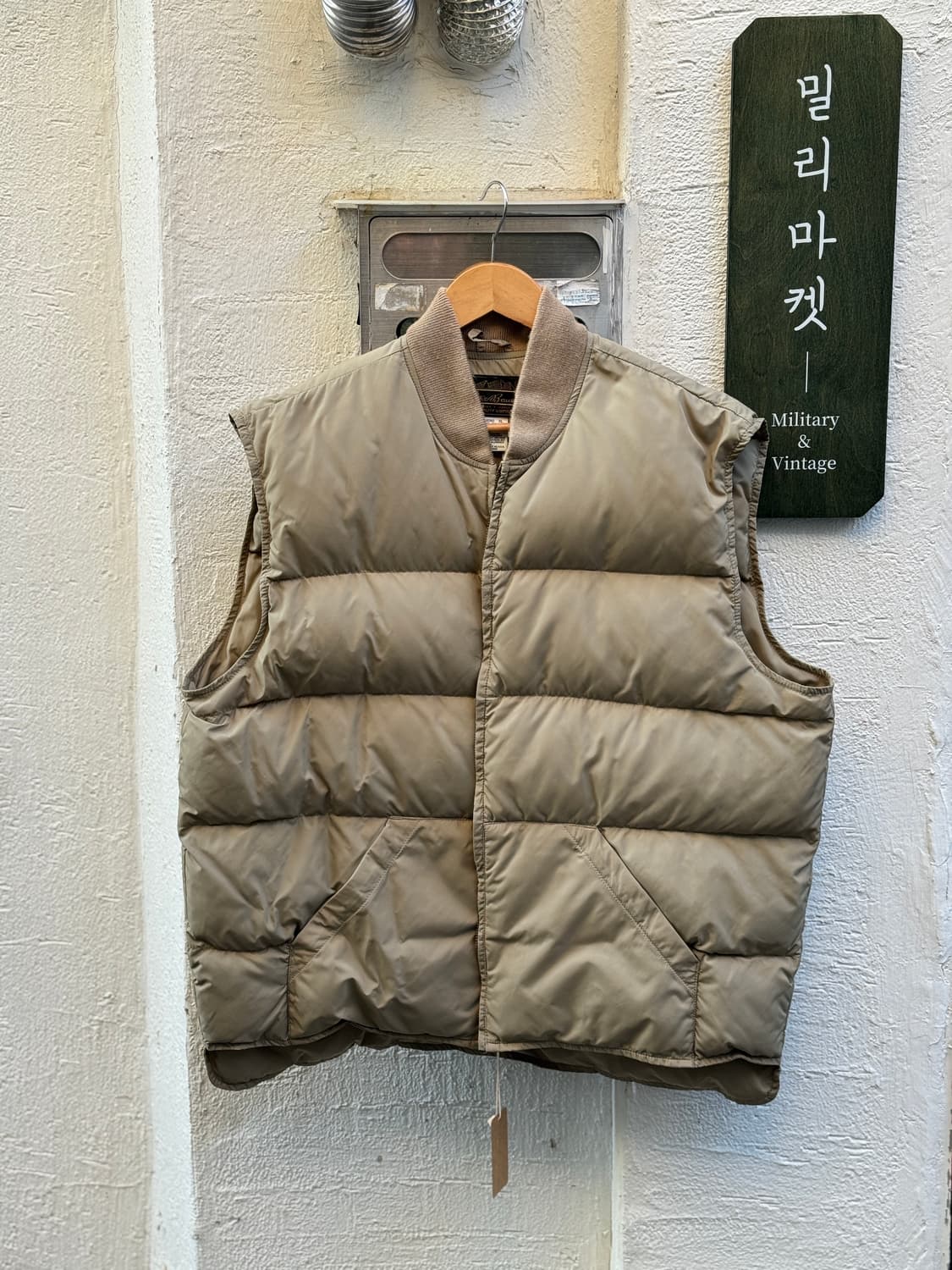 80s 에디바우어 구스다운 퀼팅 베스트 (XL) 상품이미지1