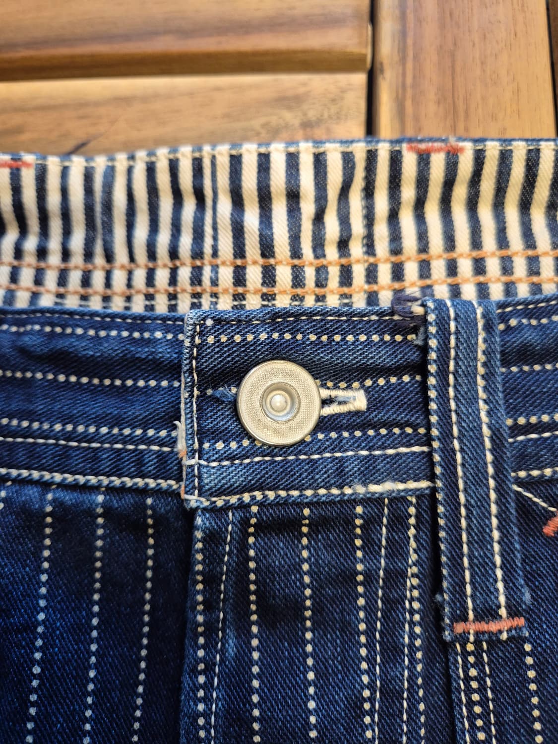 freewheelers 프리휠러스 롱쇼어맨 스트라이프 워크 팬츠 상품이미지4