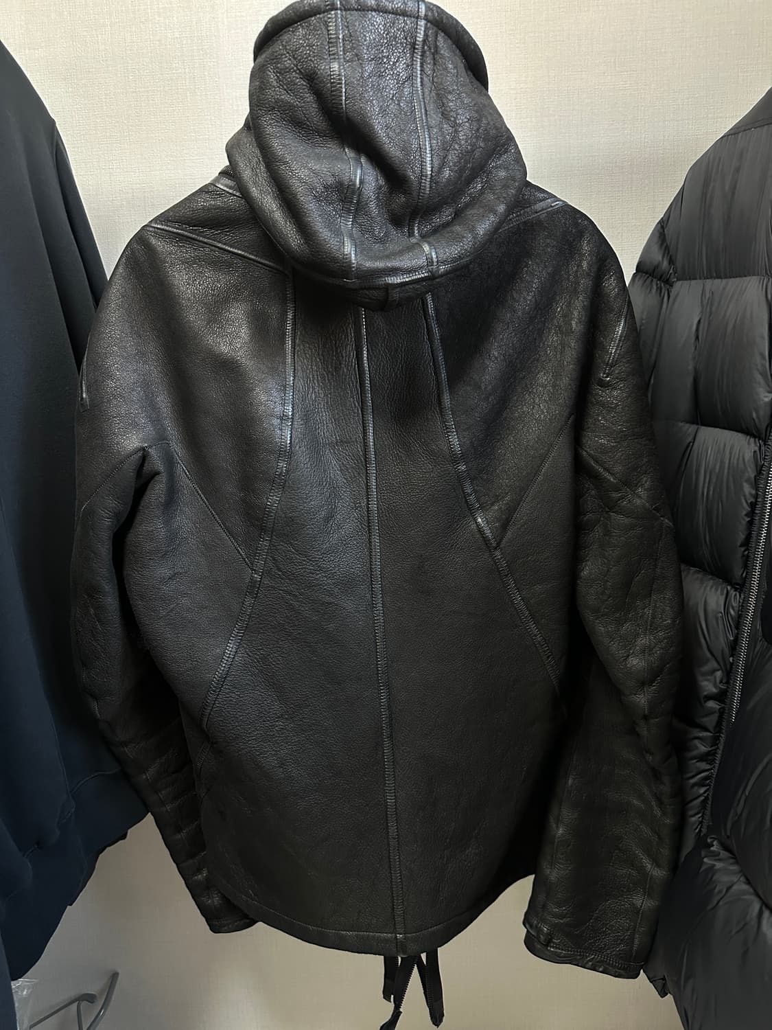 Isaac sellam 레더 무스탕 Lsize 상품이미지4