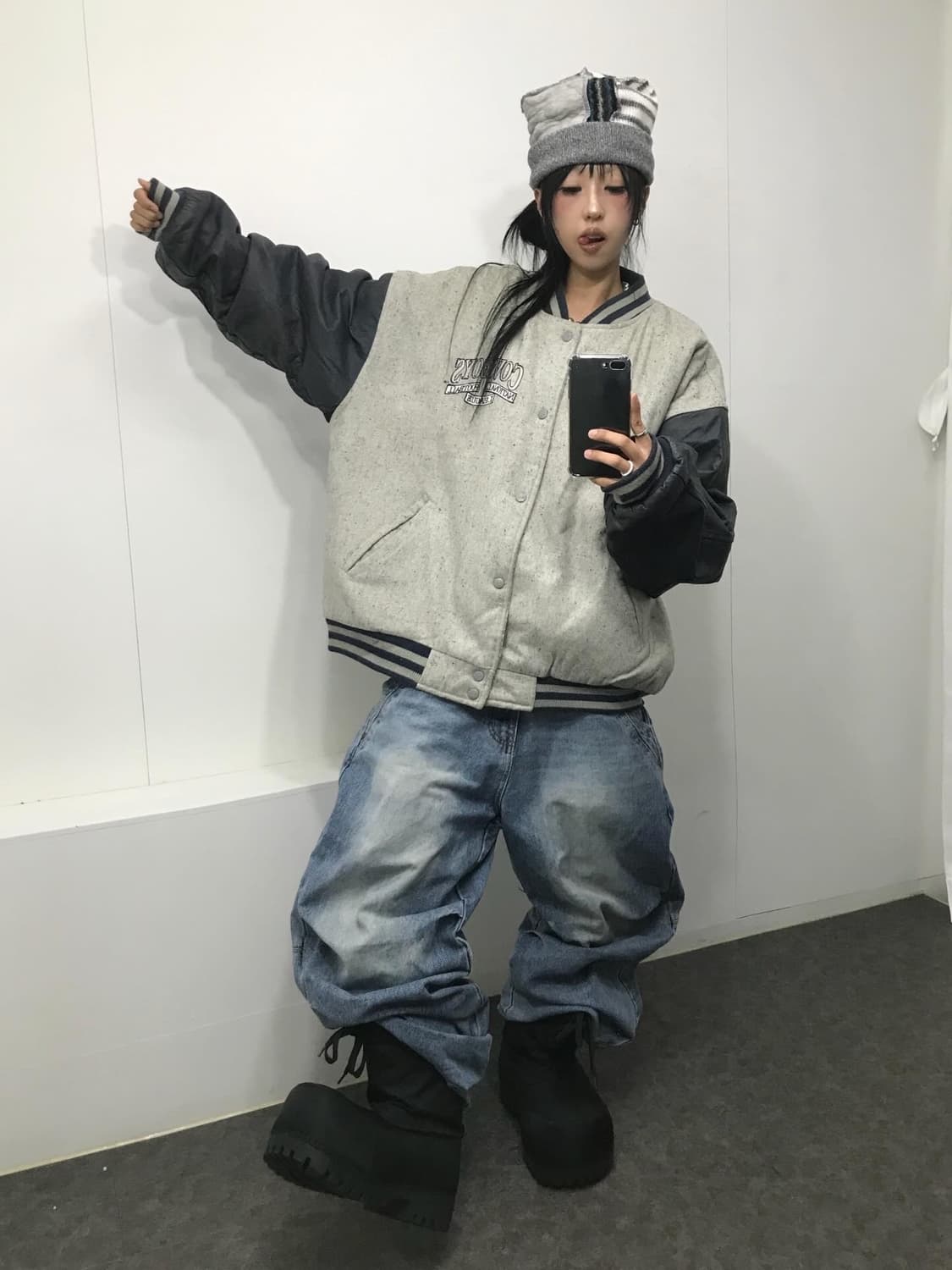 <NFL Dallas Cowboys Logo Varsity Jacket 상품이미지4