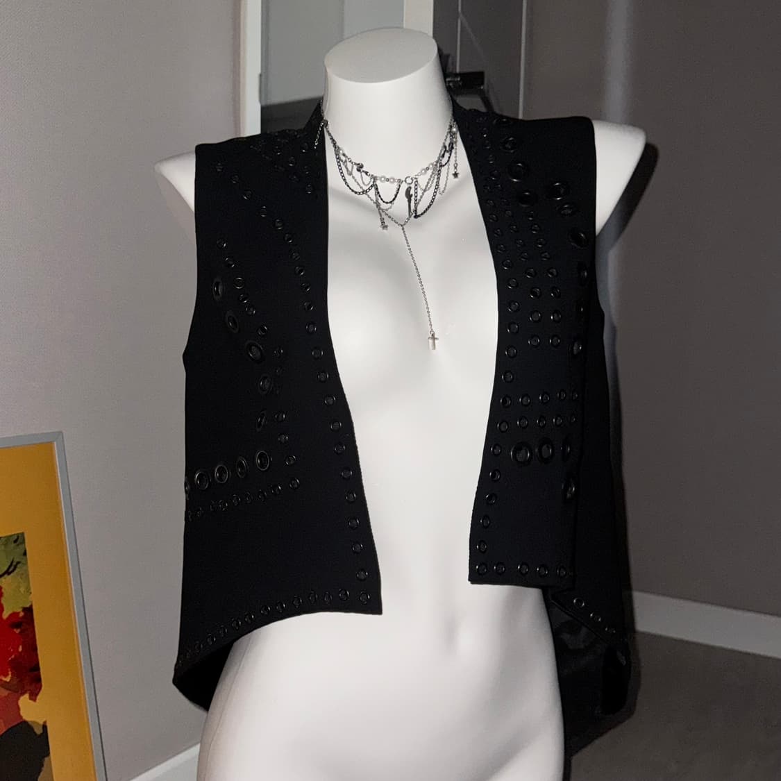 stud unbalanced vest 상품이미지4