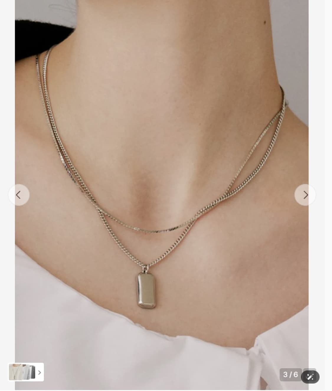 [새상품] 빈티지헐리우드 스퀘어 코인 목걸이 상품이미지2