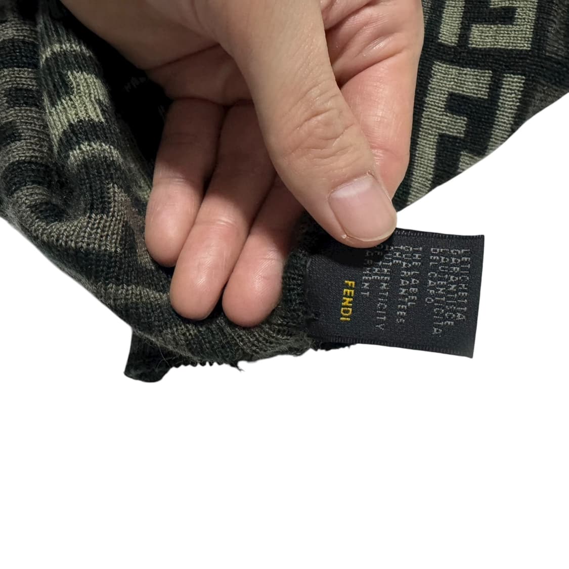 정품 펜디 카키 쥬카 머플러 상품이미지6