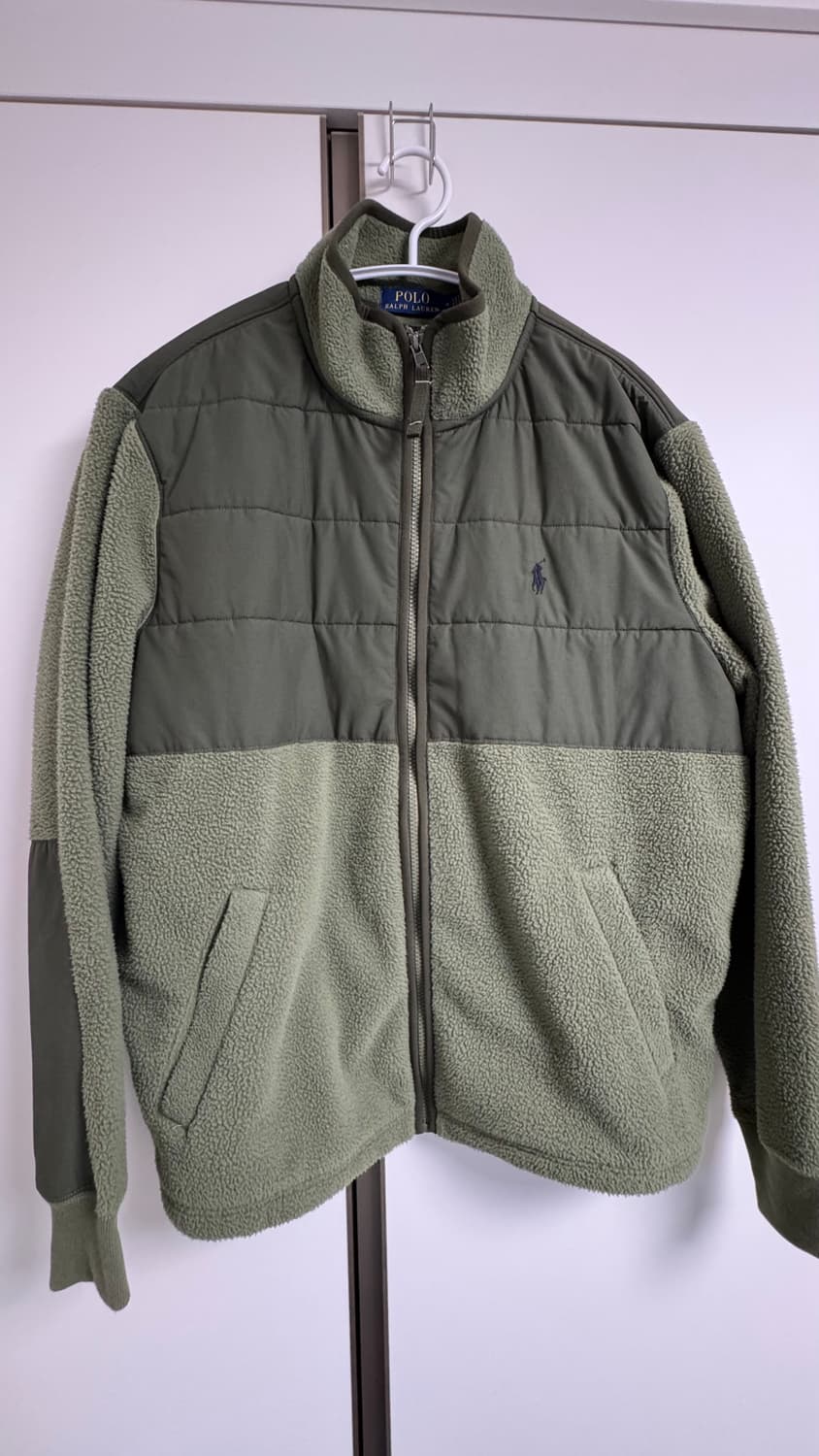 [M] 폴로 랄프 로렌 하이브리드 플리스 올리브 QR 상품이미지2