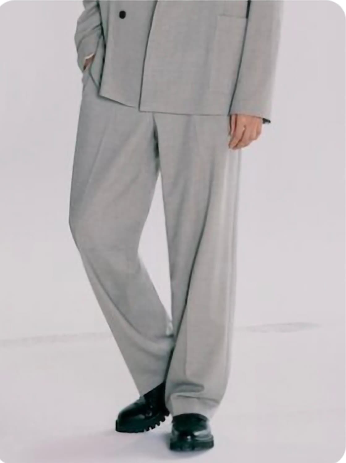 에잇세컨즈 체크 블레이저 M & 와이드 슬랙스 76 셋업 상품이미지2