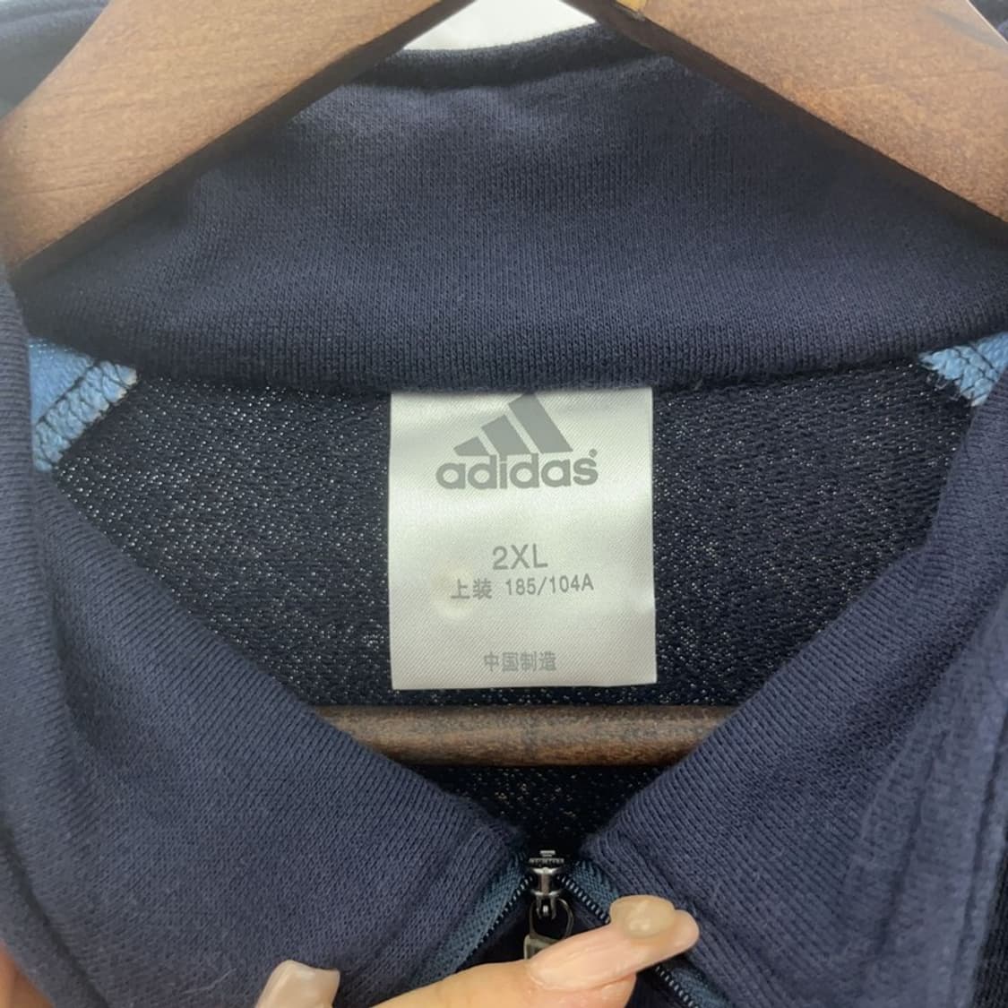 아디다스 스포티 자수로고 반집업 스웻셔츠 맨투맨 110 C06399 상품이미지5