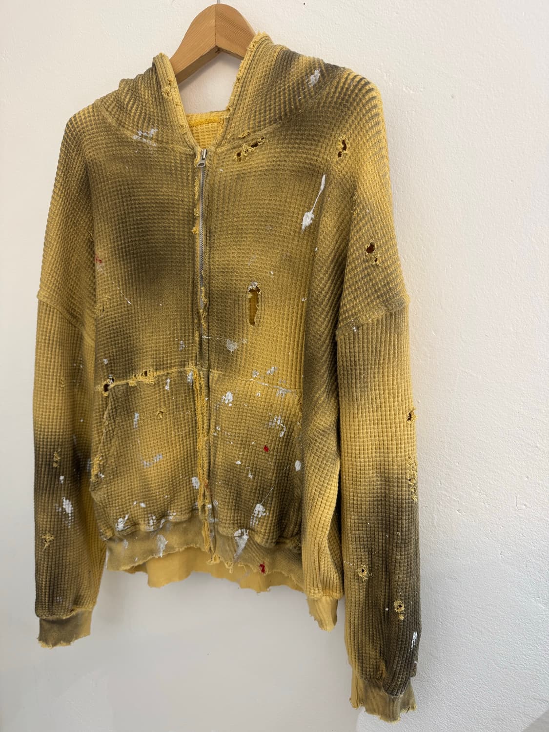 빈티지 커스텀 와플 후드집업 상품이미지5