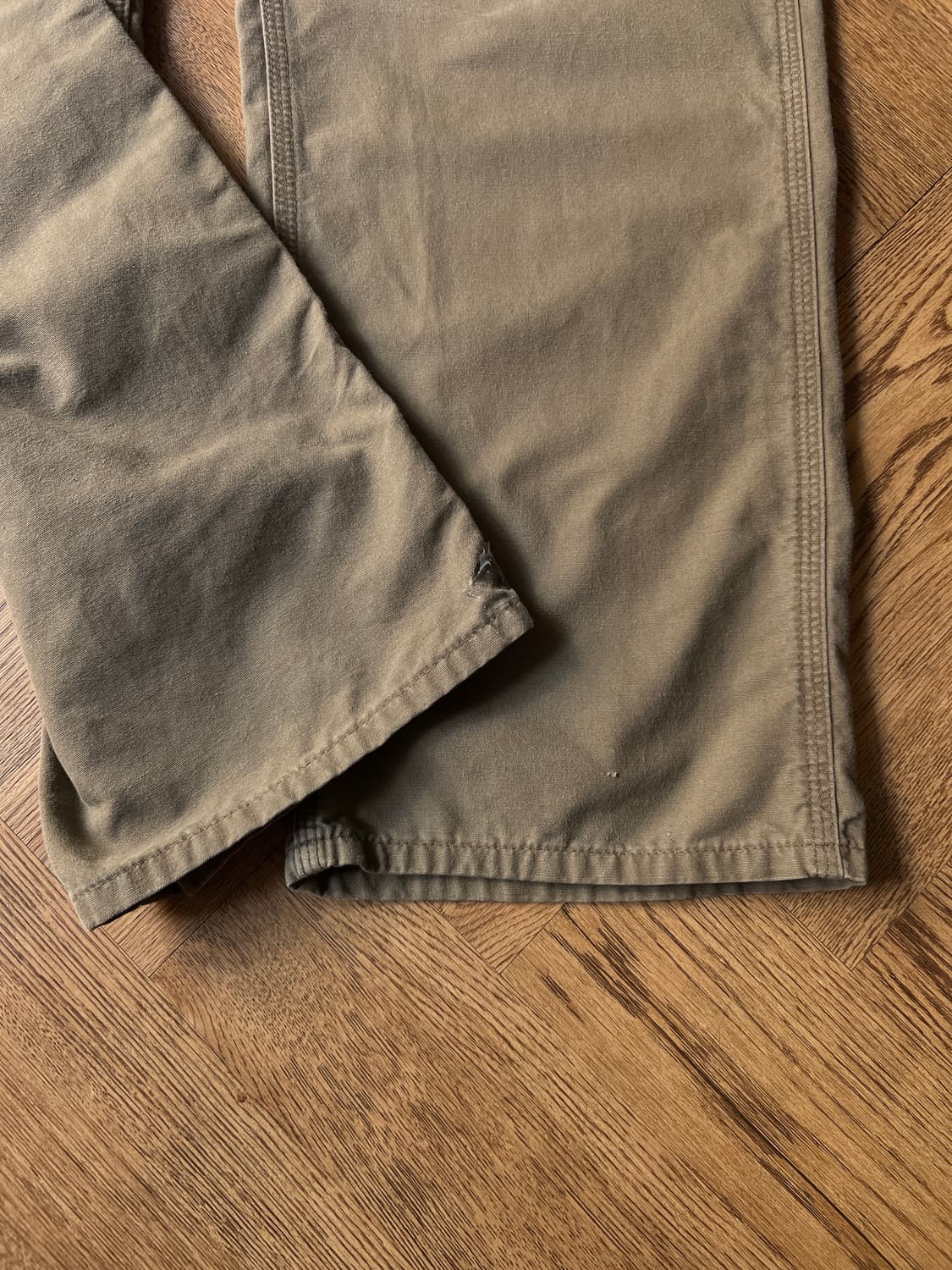 [36]칼하트 USA 빈티지 페인팅 라이트브라운 싱글니 카펜터 워크 팬츠 상품이미지6