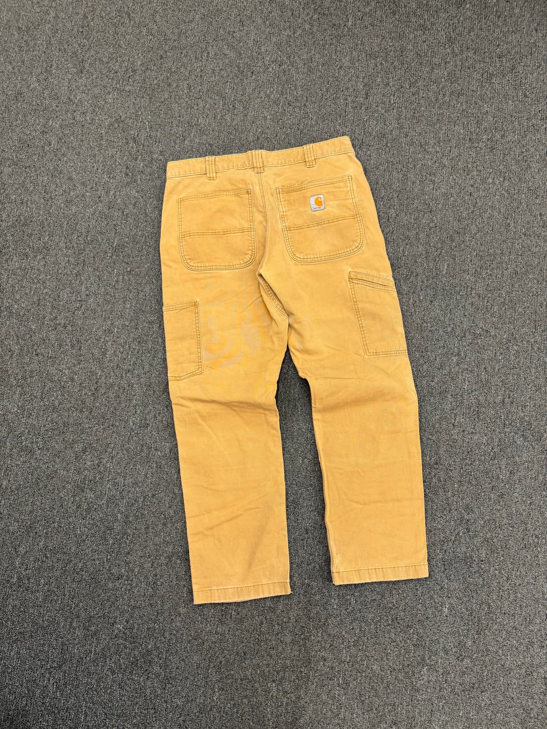 34)칼하트 빈티지 베이지 더블니 워크팬츠 상품이미지7