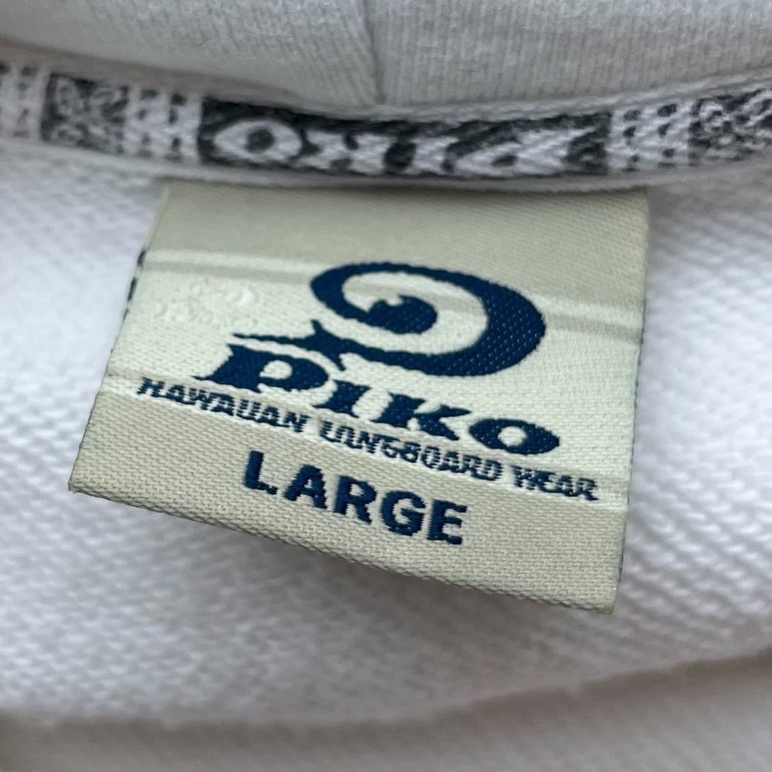 피코 빅 웨이브 로고 화이트 스웻 후드티 상품이미지9