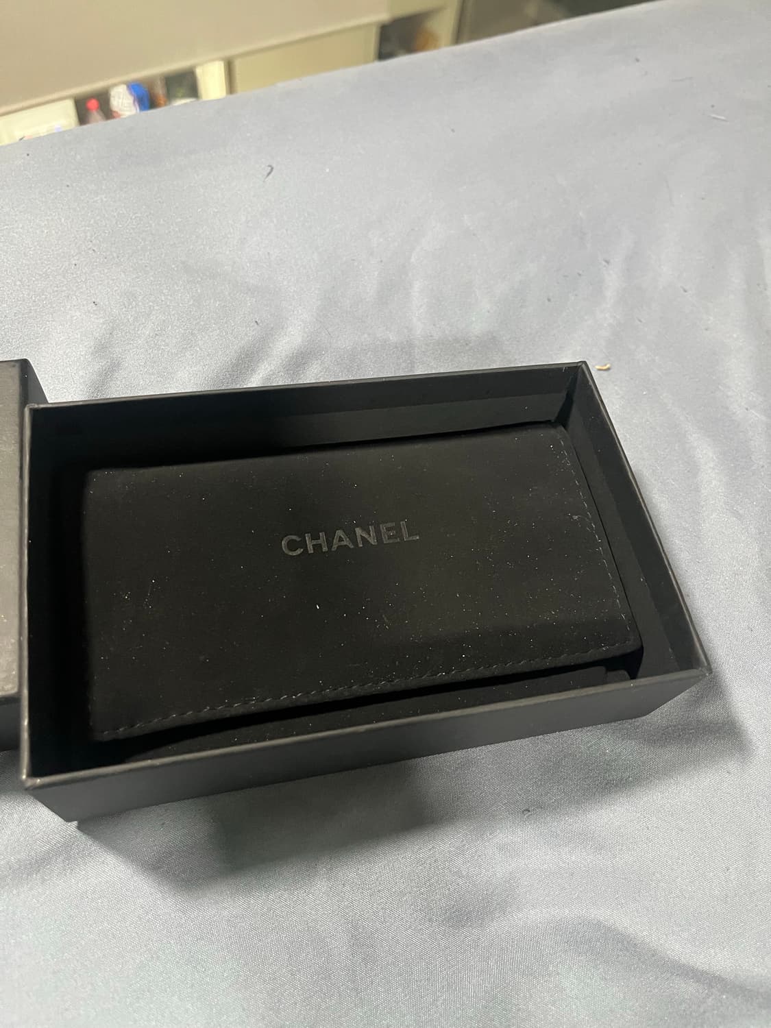 샤넬 블랙 레더 미니 CC 로고 카드홀더 지갑aa51123 상품이미지8