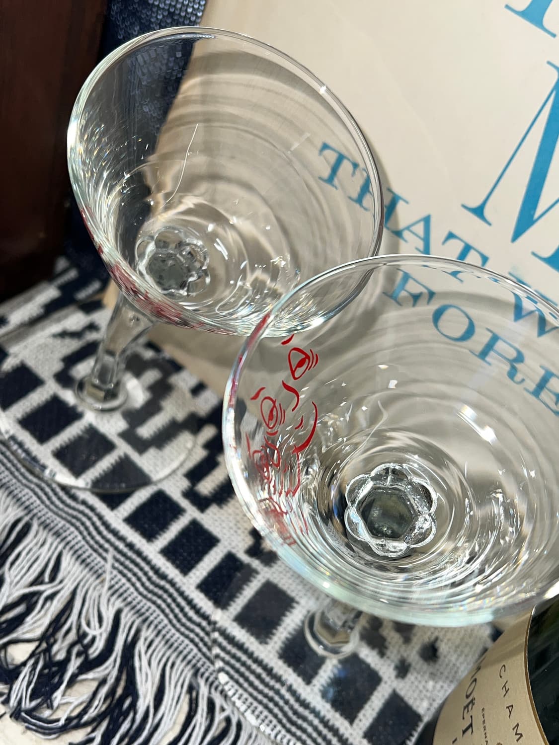 50sCrooked stem Tipsy Face Glass 상품이미지6