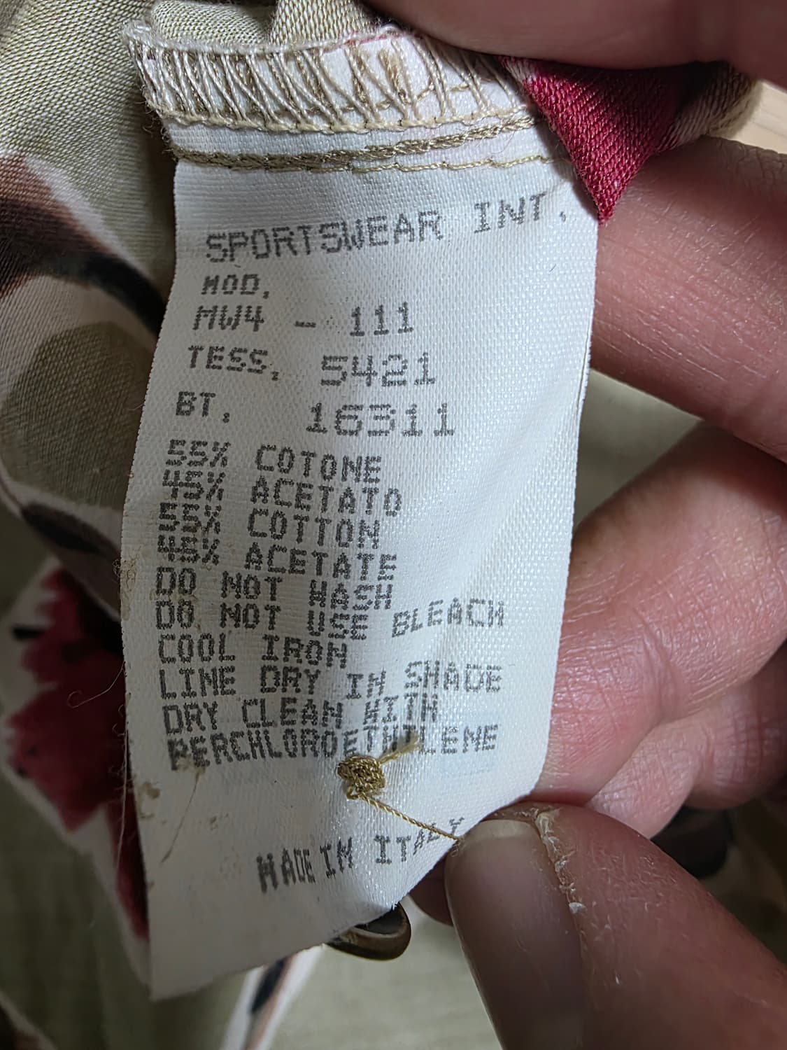 모스키노 진스 플라워 프린트 셔츠 상품이미지10