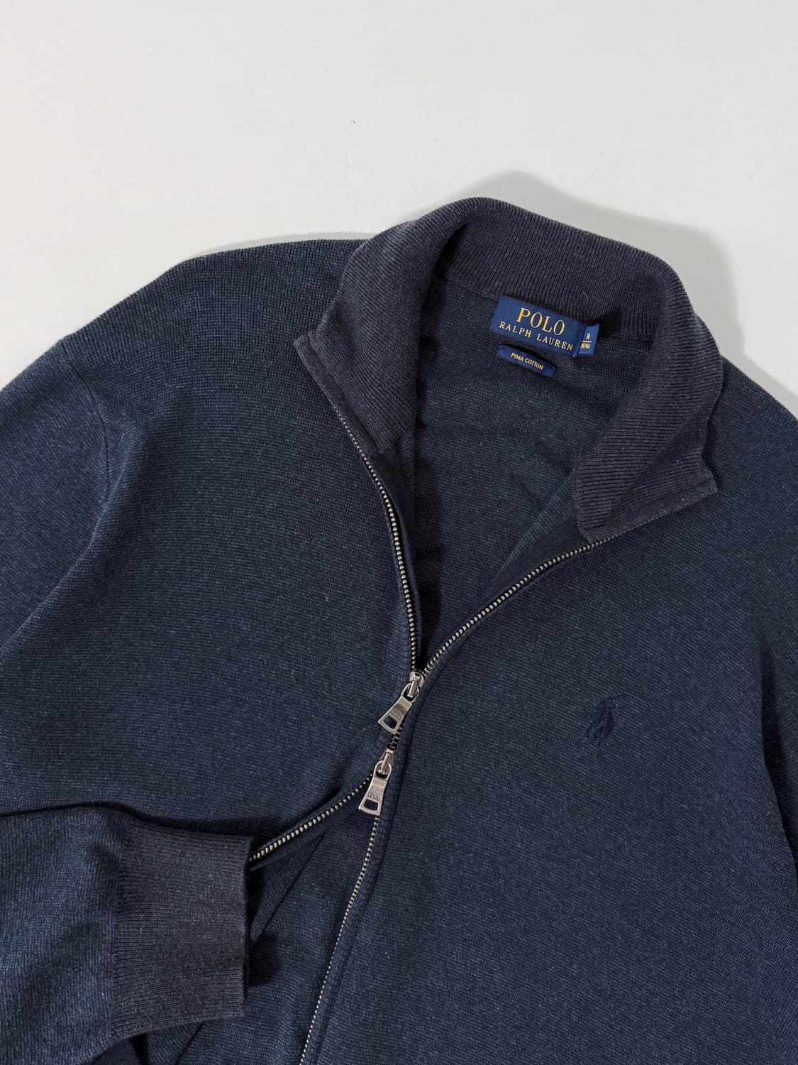 폴로 랄프로렌 신형 루즈핏 피마코튼 투웨이 니트 집업 상품이미지3