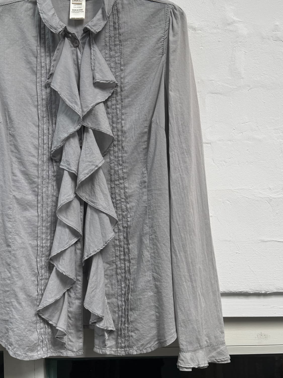 Diesel 디젤 레이스 프릴 블라우스 L 상품이미지3