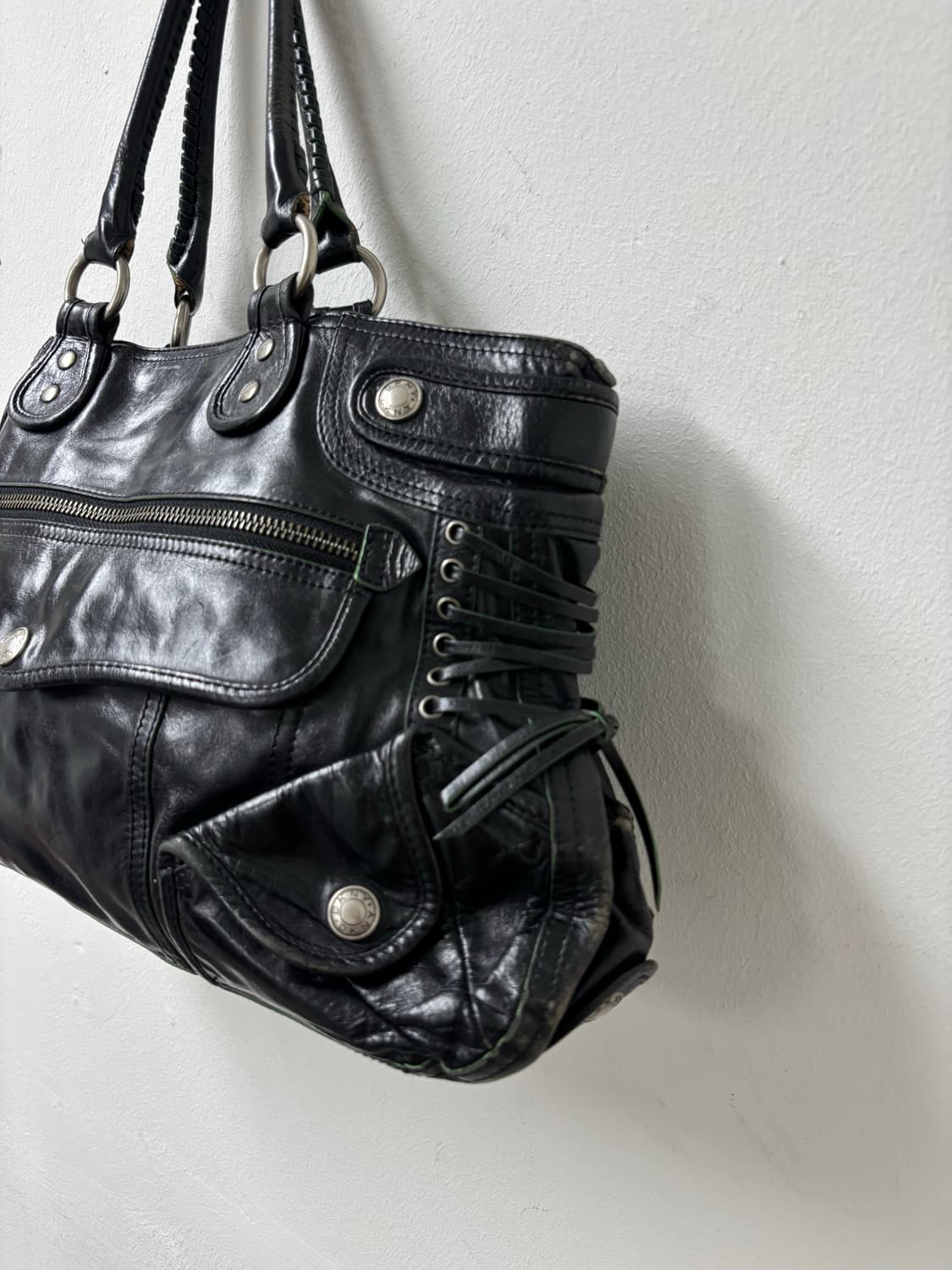 “DNKY” 00s Rare Pinterest Design Lace-Up 상품이미지2