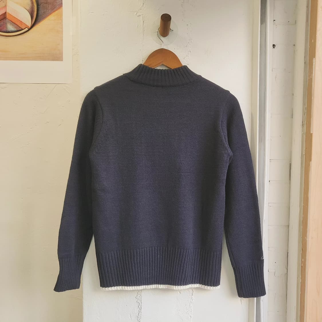 아놀드파마 모크넥 딥네이비 니트 상품이미지6