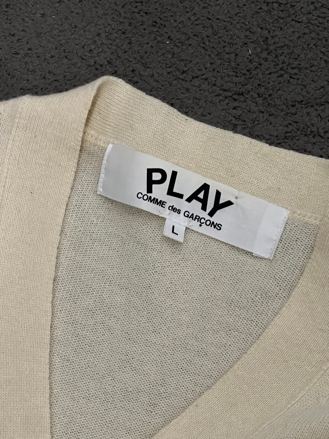 꼼데가르송 아이보리 가디건 처분  상품이미지3