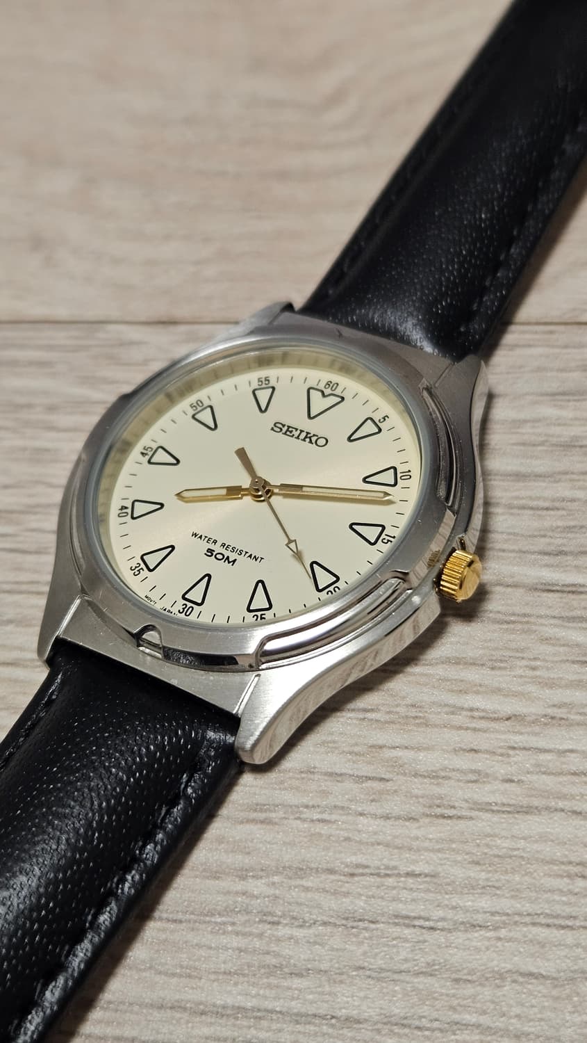 빈티지 세이코 가죽 시계 상품이미지2