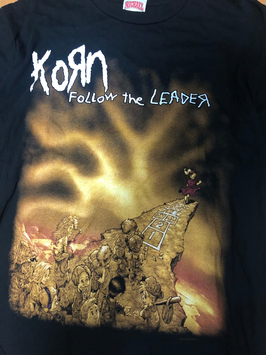Michael 콘 Follow the Leader 반팔 티셔츠 XL 상품이미지3
