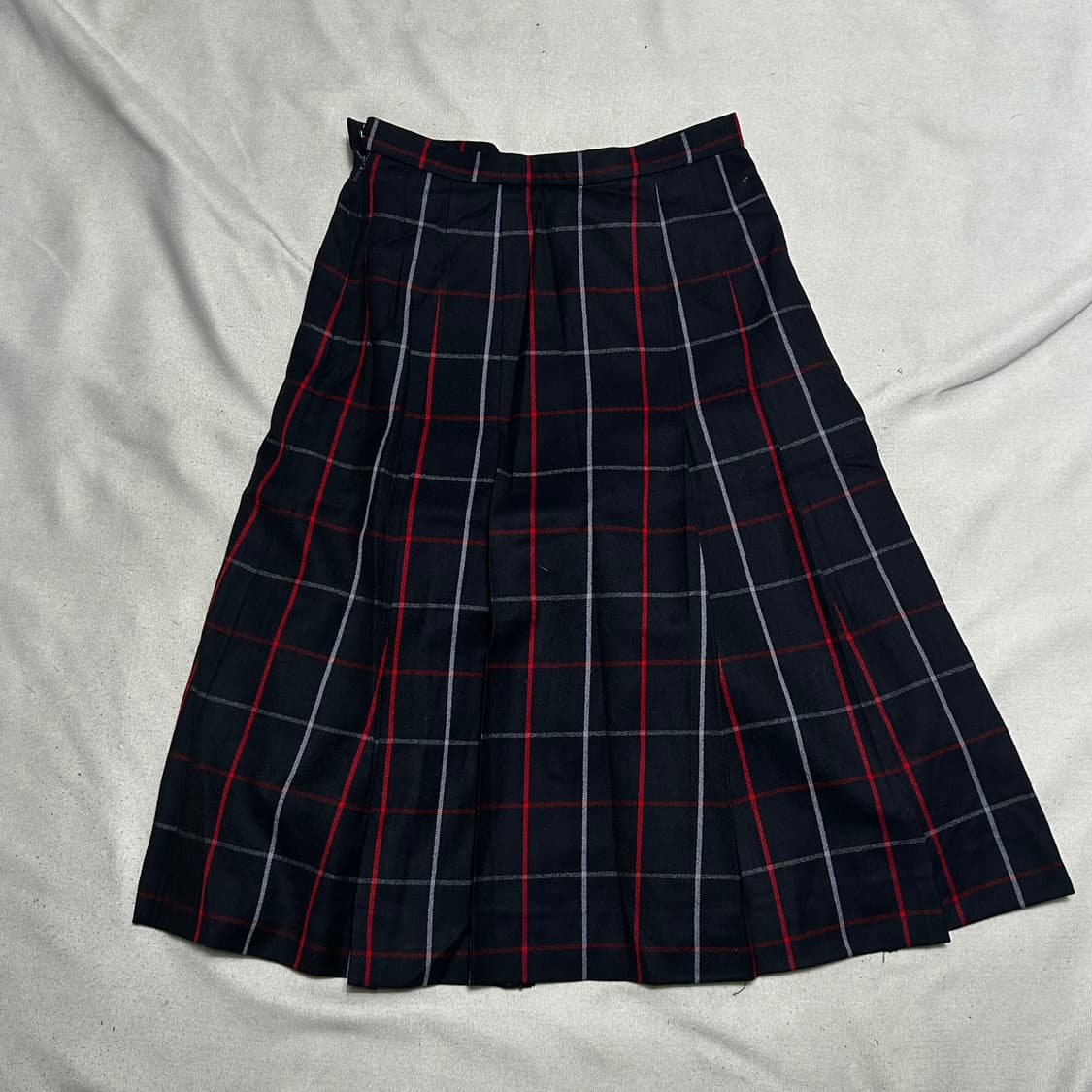 버버리 노바체크 네이비 스커트 상품이미지3