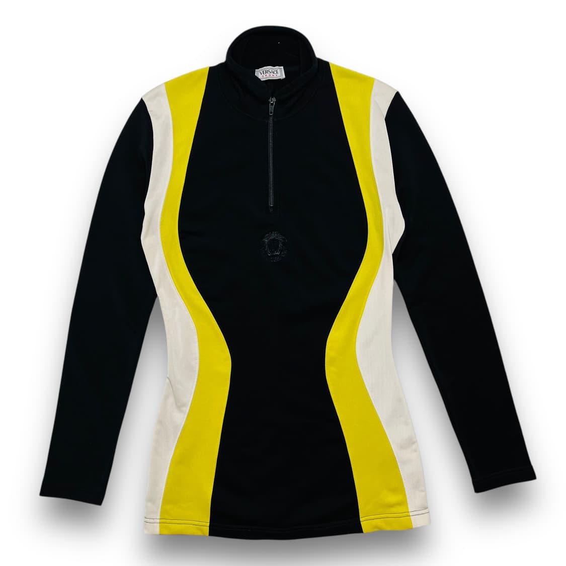 베르사체 스포츠 90s 자수 로고 레인저 후리스 집업 상품이미지1