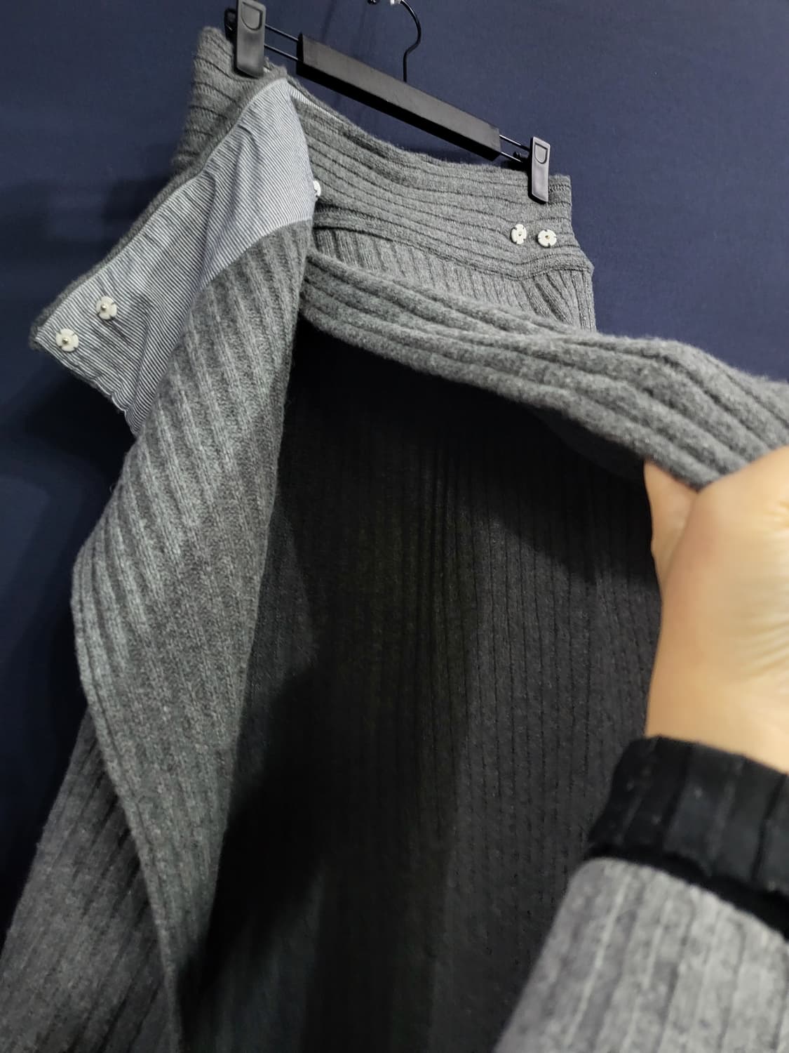 캐시미어 랩 롱스거트 상품이미지3